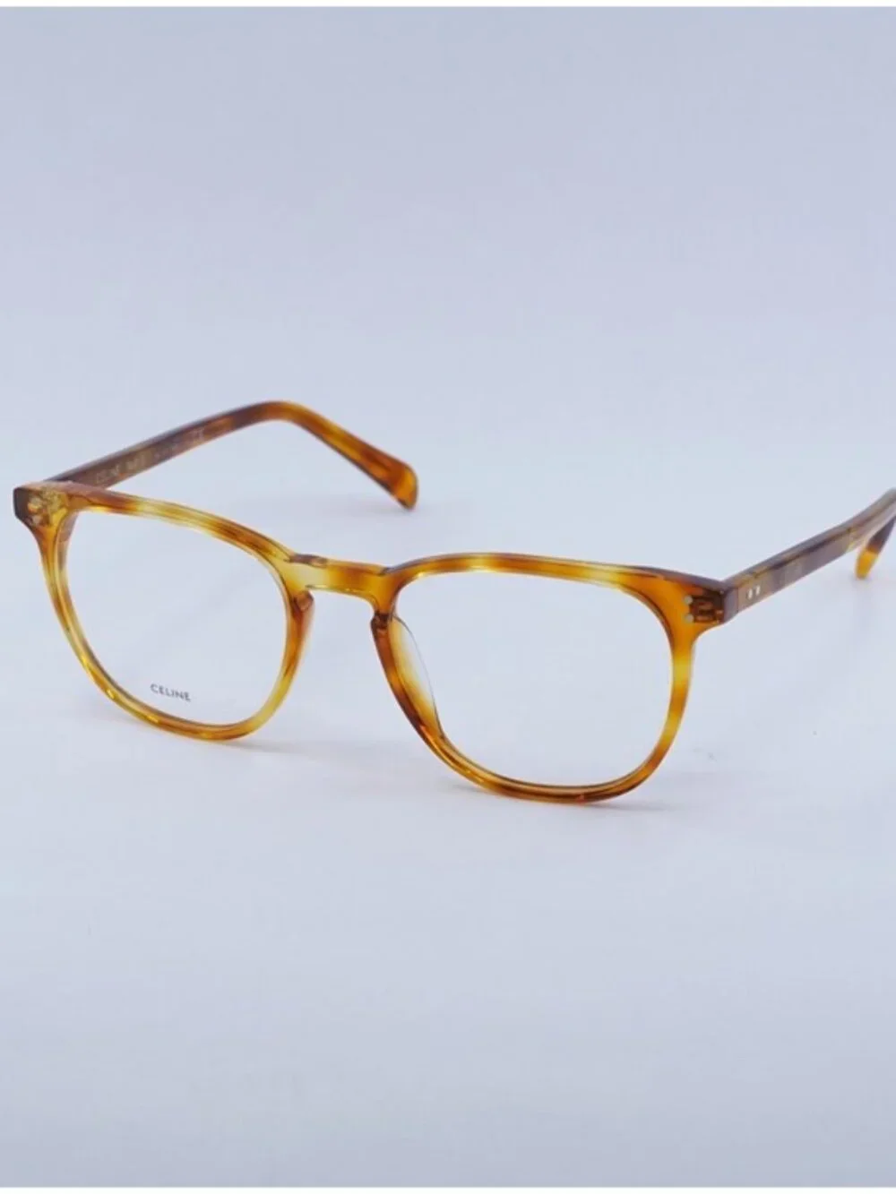 Celine CL50046I 053 Eyeglasses Havana 52mm Round Frame